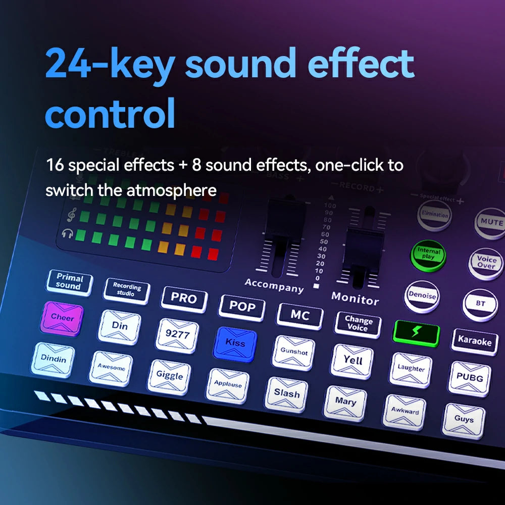 EASEMELO EC900 Sound Card Mixer